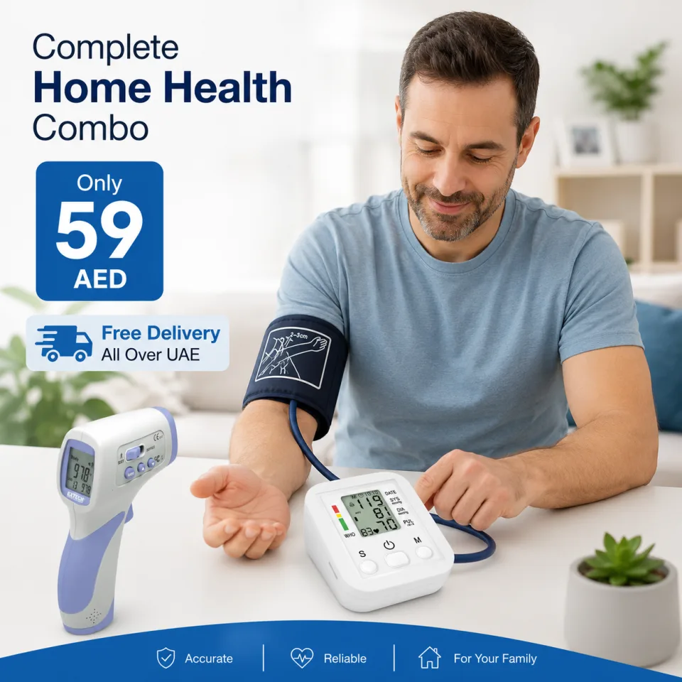 2-in-1 Home Health Combo – Infrared Thermometer & Digital Blood Pressure Monitor - image 4