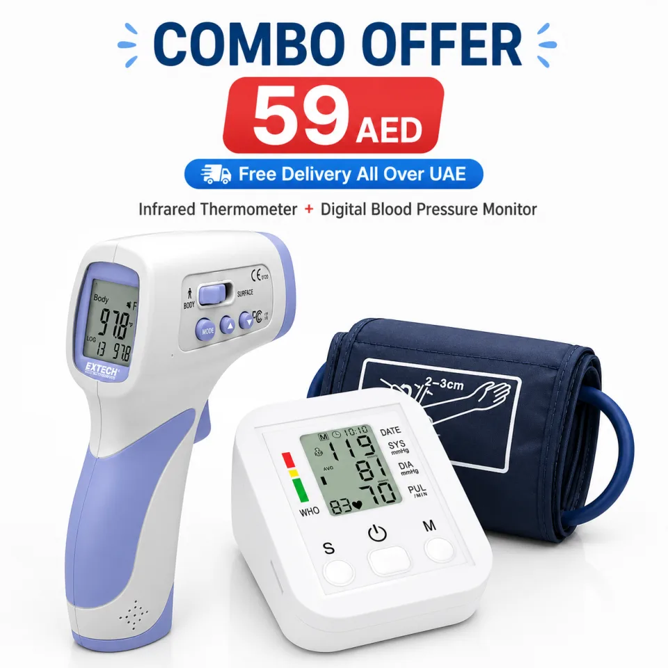 2-in-1 Home Health Combo – Infrared Thermometer & Digital Blood Pressure Monitor - image 5