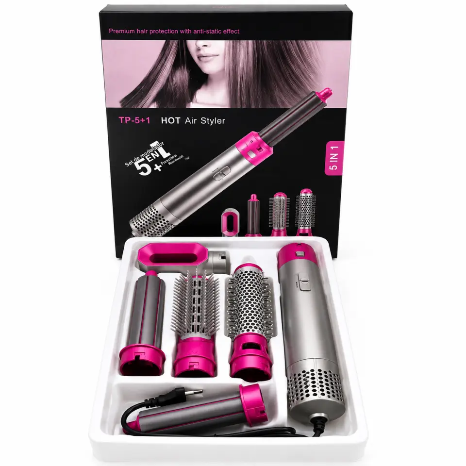 5-in-1 Hot Air Styler Hair Dryer Brush Set