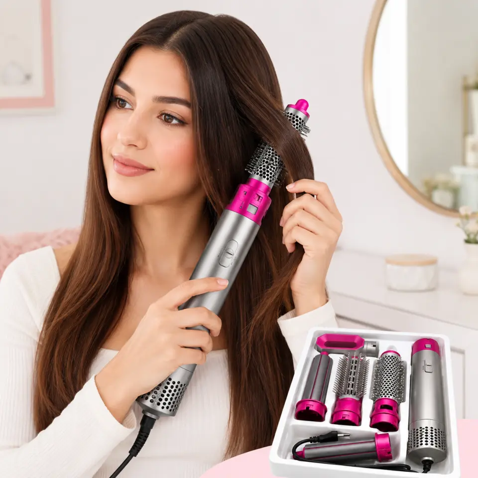 5-in-1 Hot Air Styler Hair Dryer Brush Set - image 4