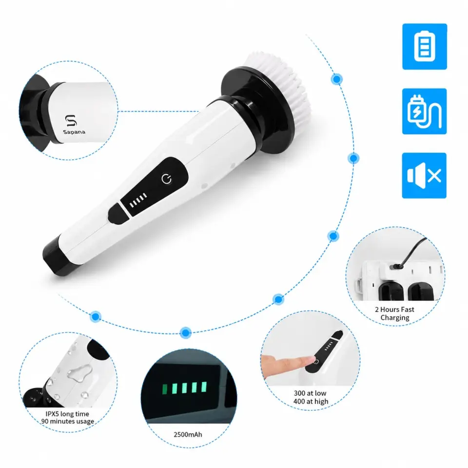 7-in-1 Electric Cleaning Brush – 25W Multi-Purpose Scrubber - image 2