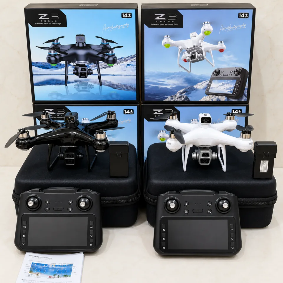 8K Smart GPS Drone with Optical Flow Hover, Dual Camera & Screen Remote Controller