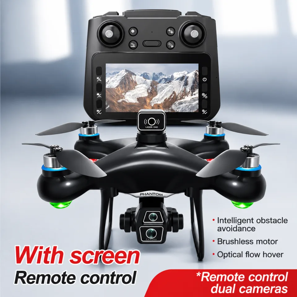 8K Smart GPS Drone with Optical Flow Hover, Dual Camera & Screen Remote Controller - image 2
