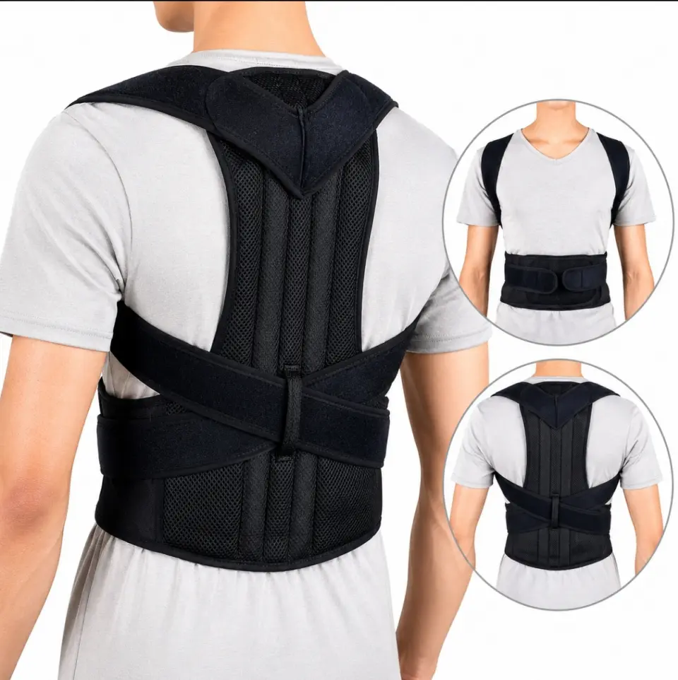 Adjustable Back Support & Posture Corrector Brace - image 2