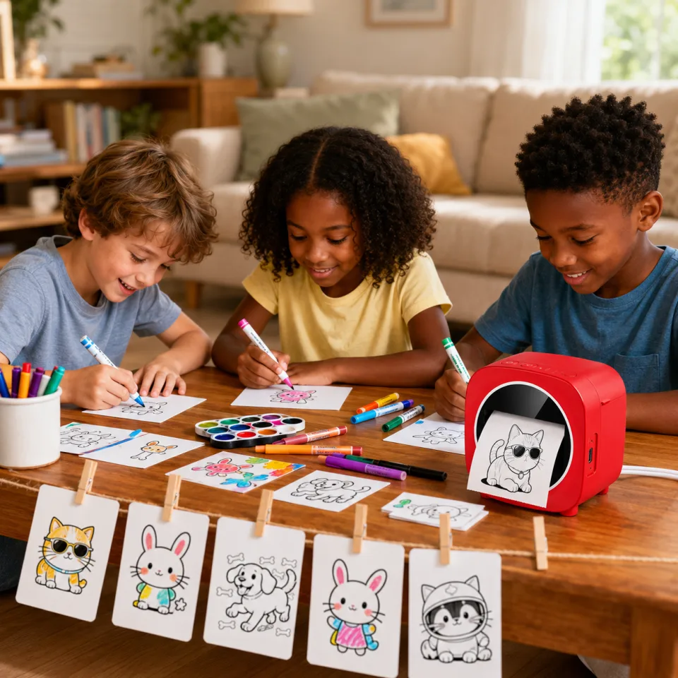 AI Smart Voice-to-Image Mini Printer for Kids - image 2
