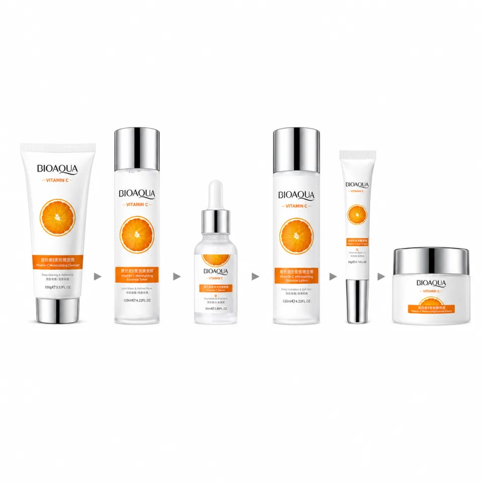 BIOAQUA Vitamin C 6-Piece Brightening Skincare Set - image 2