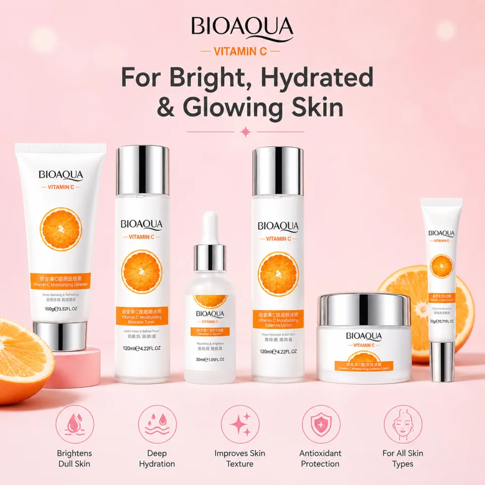 BIOAQUA Vitamin C 6-Piece Brightening Skincare Set - image 4