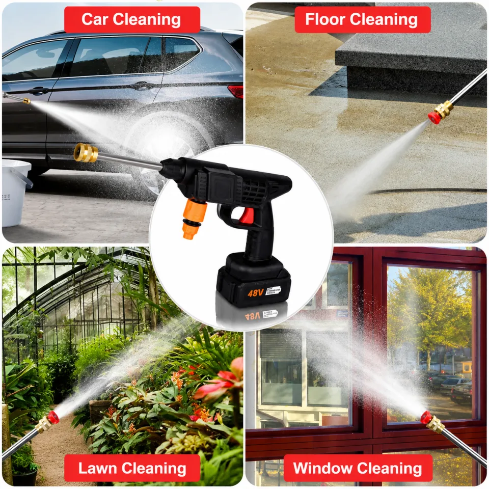 48V Cordless Portable High Pressure Washer Kit - image 4