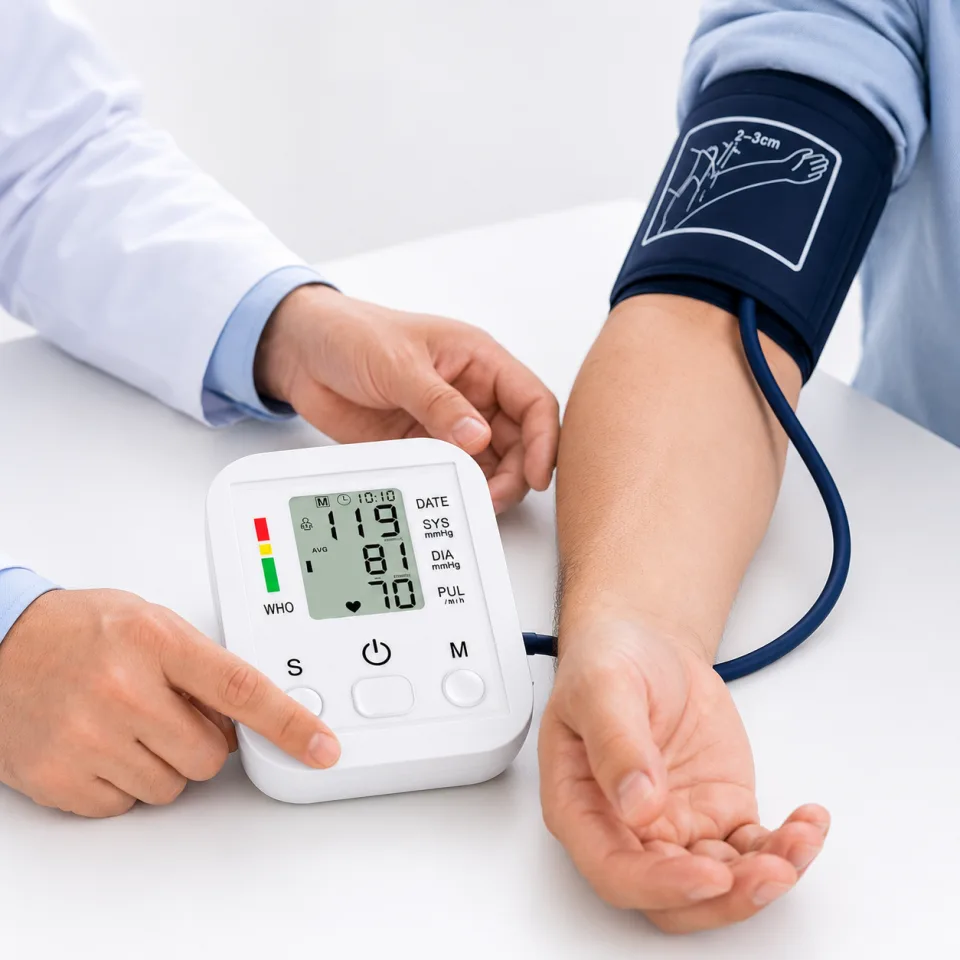 Automatic Digital Upper Arm Blood Pressure Monitor with LCD Display - image 3