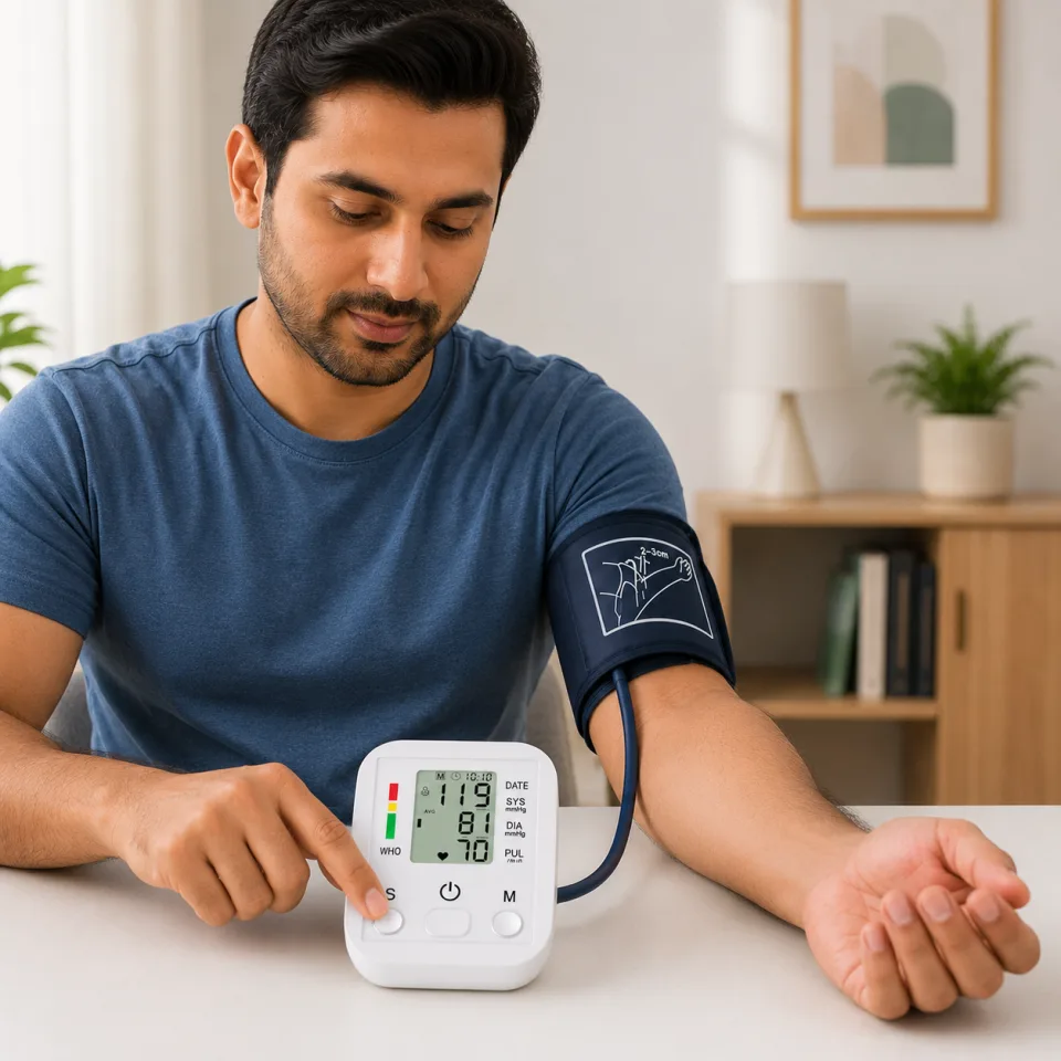 Automatic Digital Upper Arm Blood Pressure Monitor with LCD Display - image 4