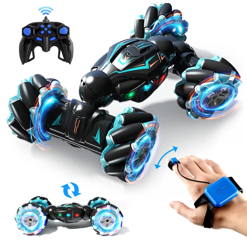 Gesture Sensor 360° RC Stunt Drift Car with LED Lights & Remote Controller