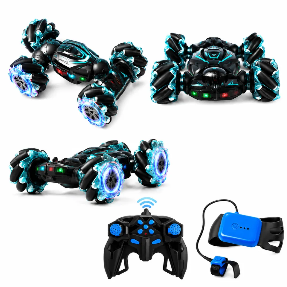 Gesture Sensor 360° RC Stunt Drift Car with LED Lights & Remote Controller - image 2