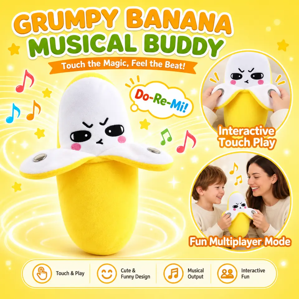 Grumpy Banana Musical Plush Toy - image 3