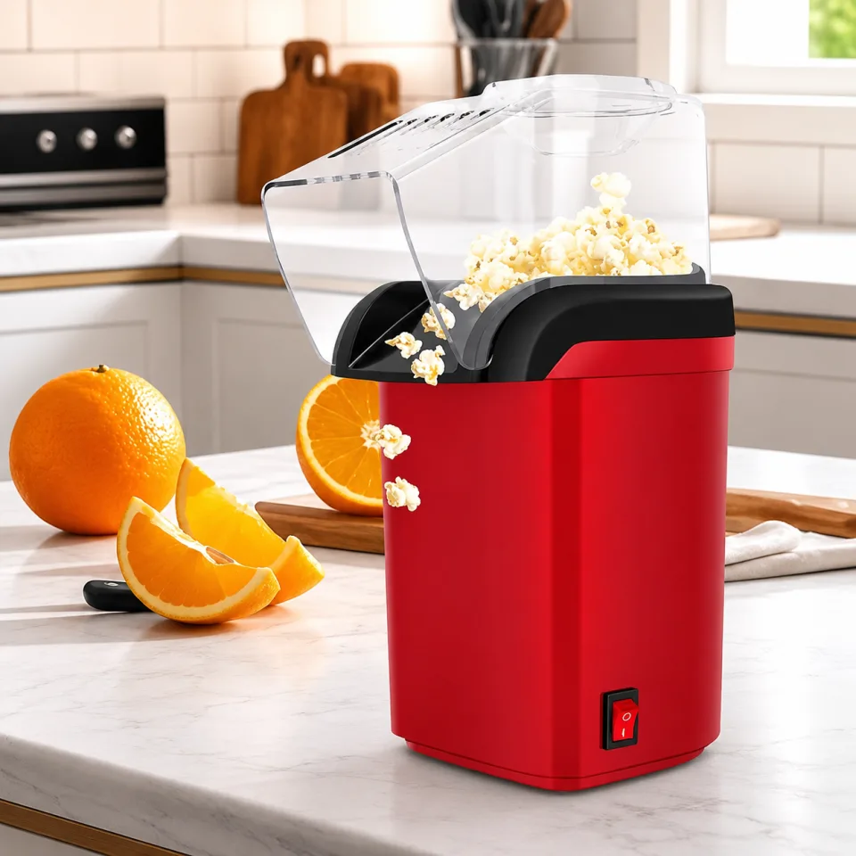 Mini Electric Hot Air Popcorn Maker Machine - image 2