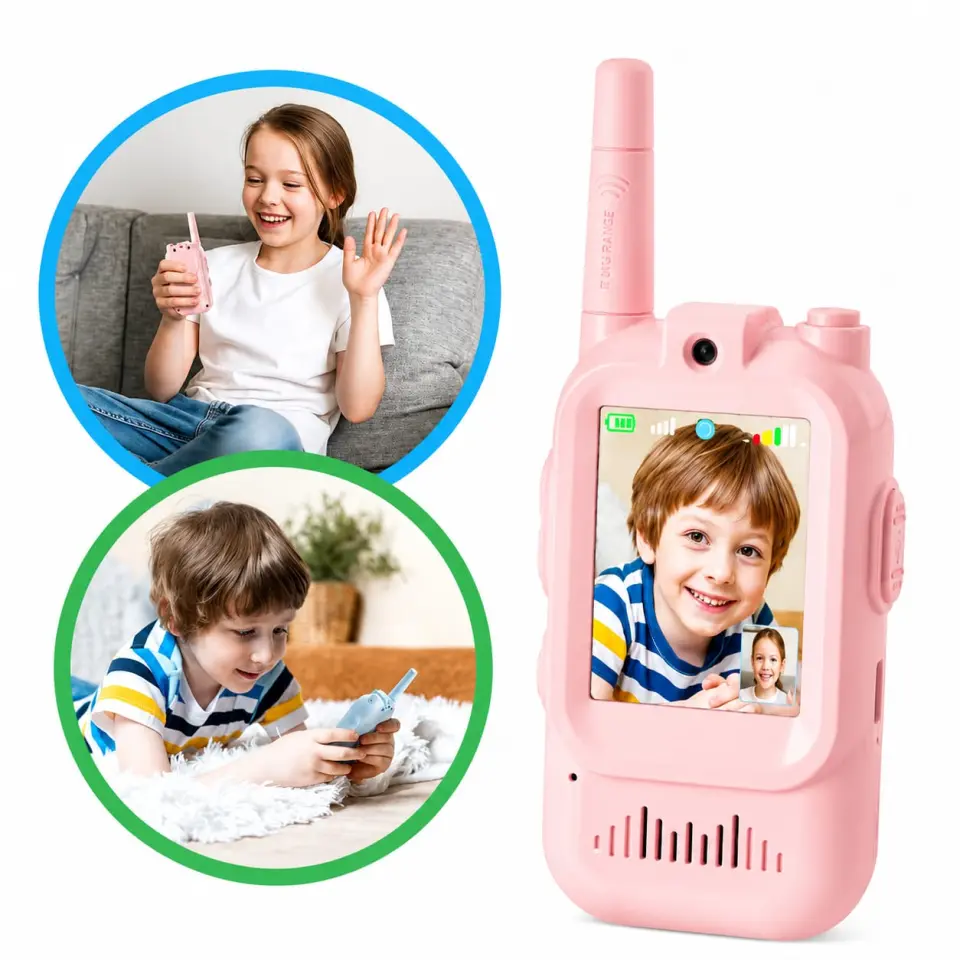 Kids HD Video Walkie Talkie Camera Set – Rechargeable 2-Way Communication Toy - image 2