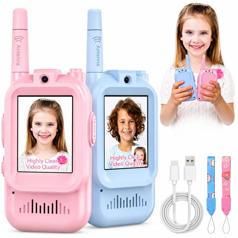 Kids HD Video Walkie Talkie Camera Set – Rechargeable 2-Way Communication Toy - image 3