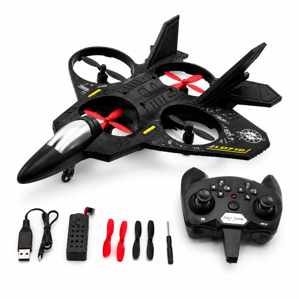 L0712 Fighter Jet RC Drone with Remote Controller - image 2