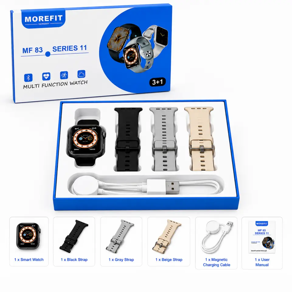 MOREFIT MF83 Series 11 Smart Watch – 3+1 Multi-Function Watch - image 3