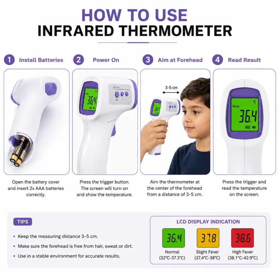 Non-Contact Infrared Forehead Thermometer - image 3
