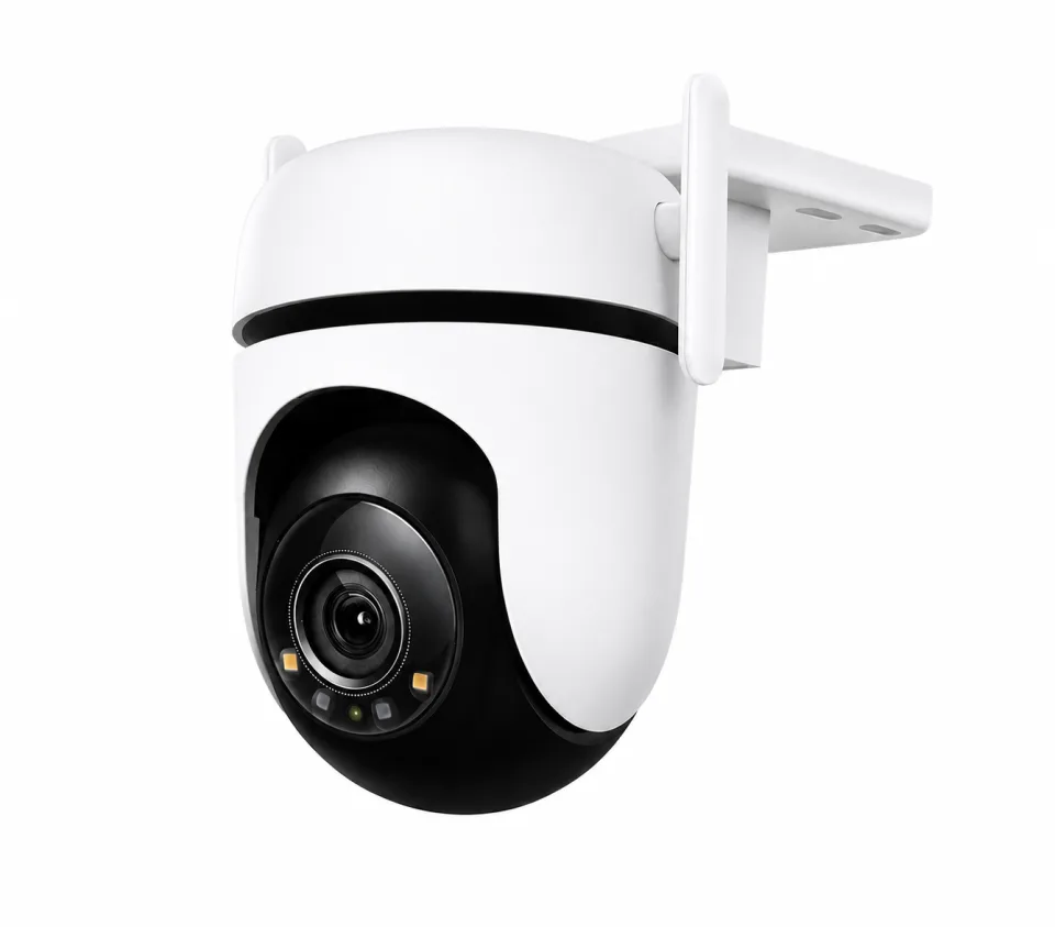 2K Outdoor Pan & Tilt Smart WiFi Security Camera with Color Night Vision