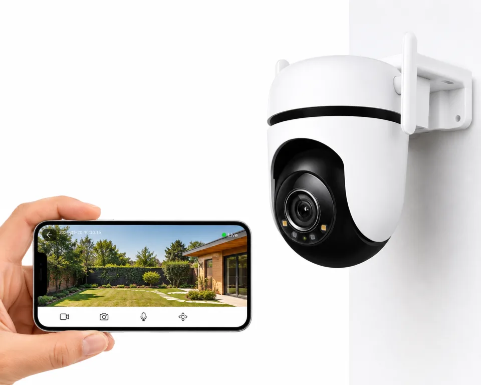 2K Outdoor Pan & Tilt Smart WiFi Security Camera with Color Night Vision - image 2