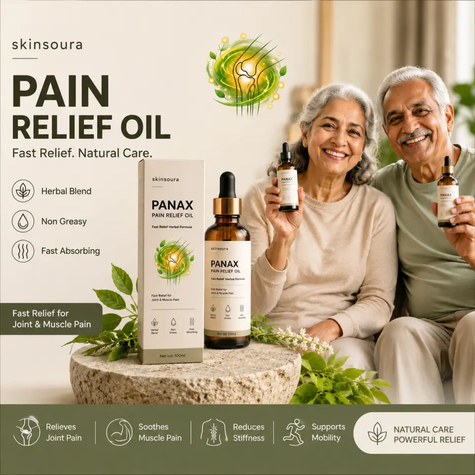 Skinsoura PANAX Pain Relief Oil – Herbal Formula 100ml - image 4