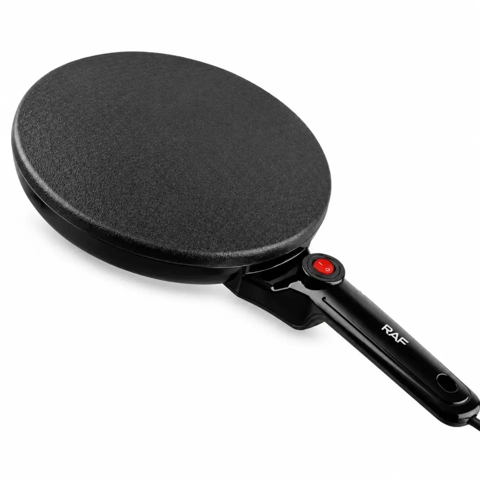 RAF R.5209B Electric Crepe Maker – 600W Non-Stick Pancake Maker