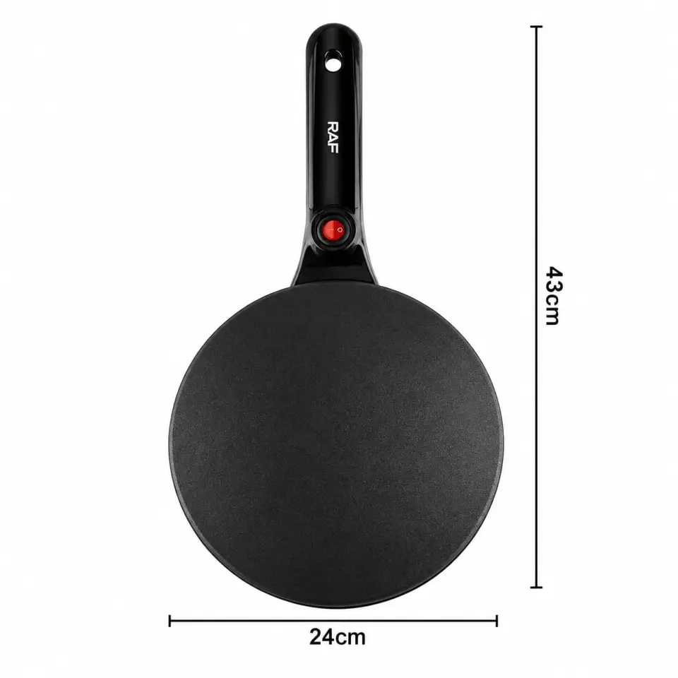 RAF R.5209B Electric Crepe Maker – 600W Non-Stick Pancake Maker - image 5