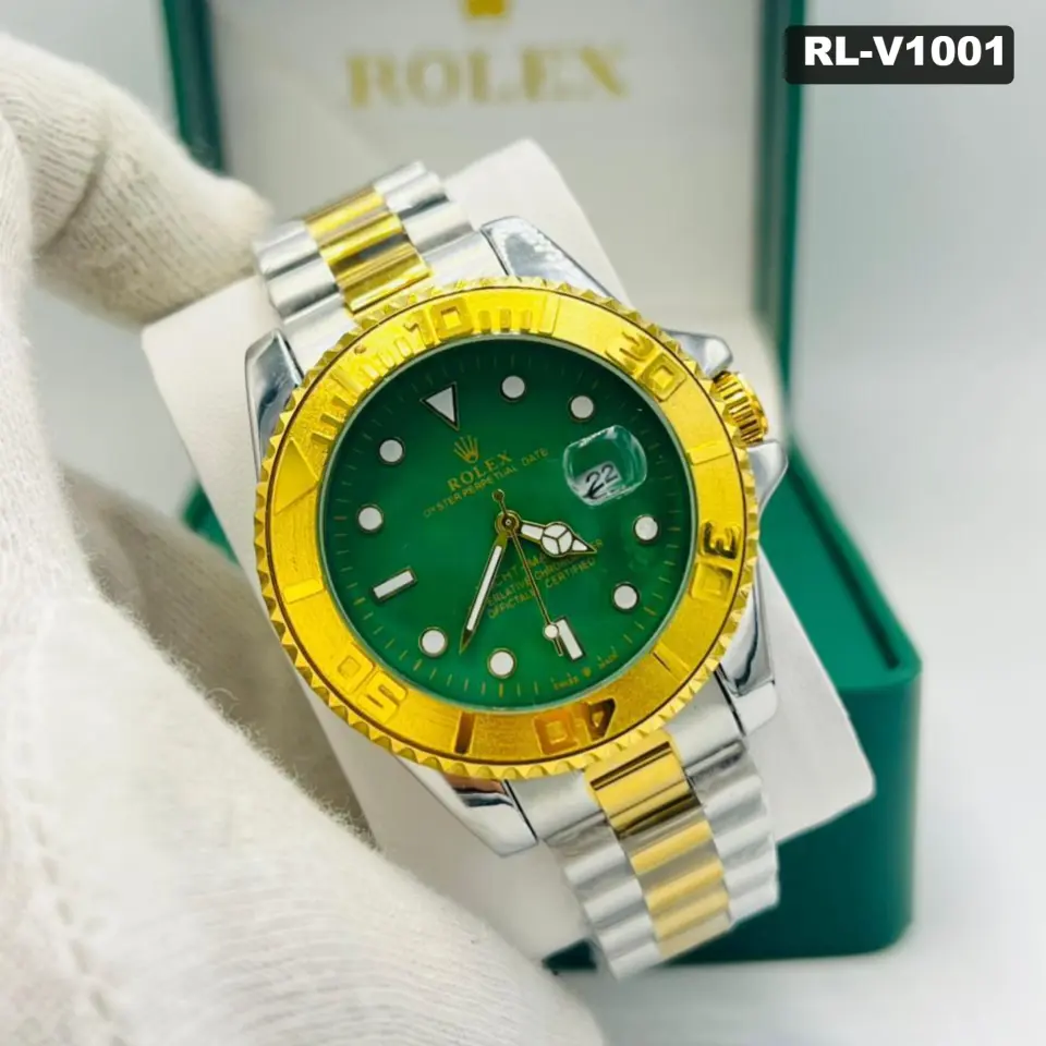 RL Multicolor Two-Tone Diver-Style Watch
