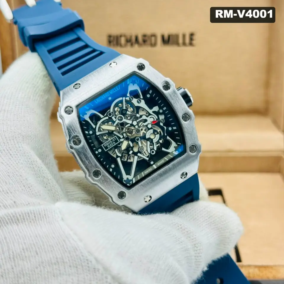 RM-V40 Multicolor Skeleton-Style Watch