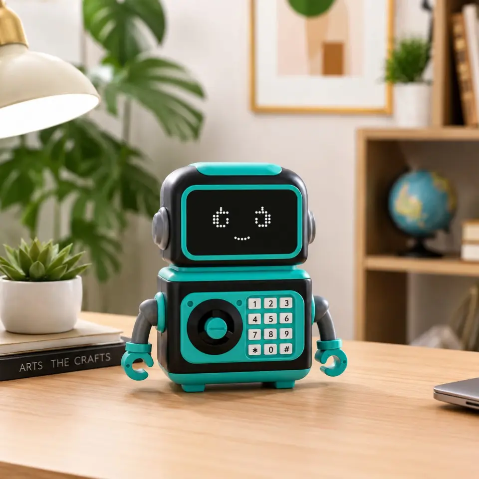 Smart Robot Electronic Money Saving Box for Kids - image 2
