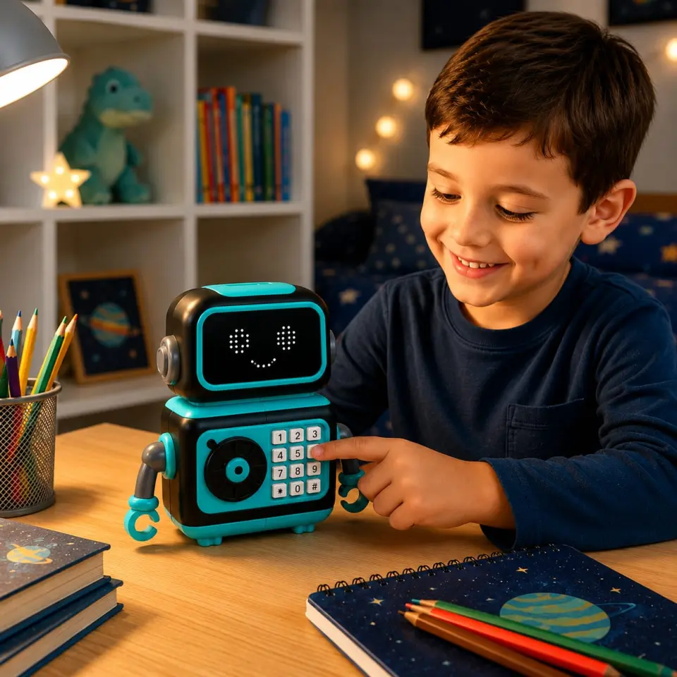 Smart Robot Electronic Money Saving Box for Kids - image 4