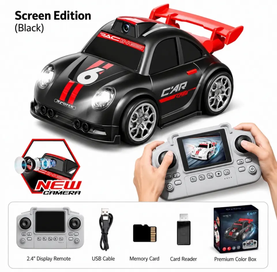 Screen Edition HD Camera RC Drift Car with Display Remote - image 4