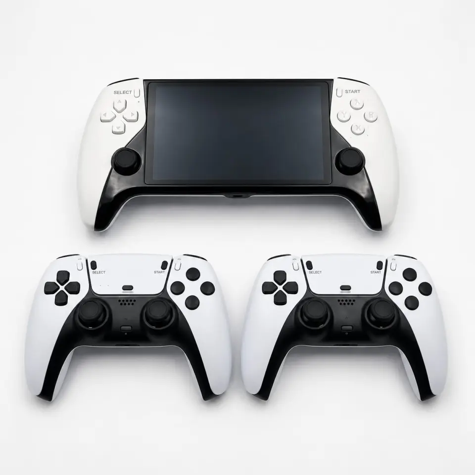 SF3500 Plus 5-Inch Handheld Game Console with Dual Controllers
