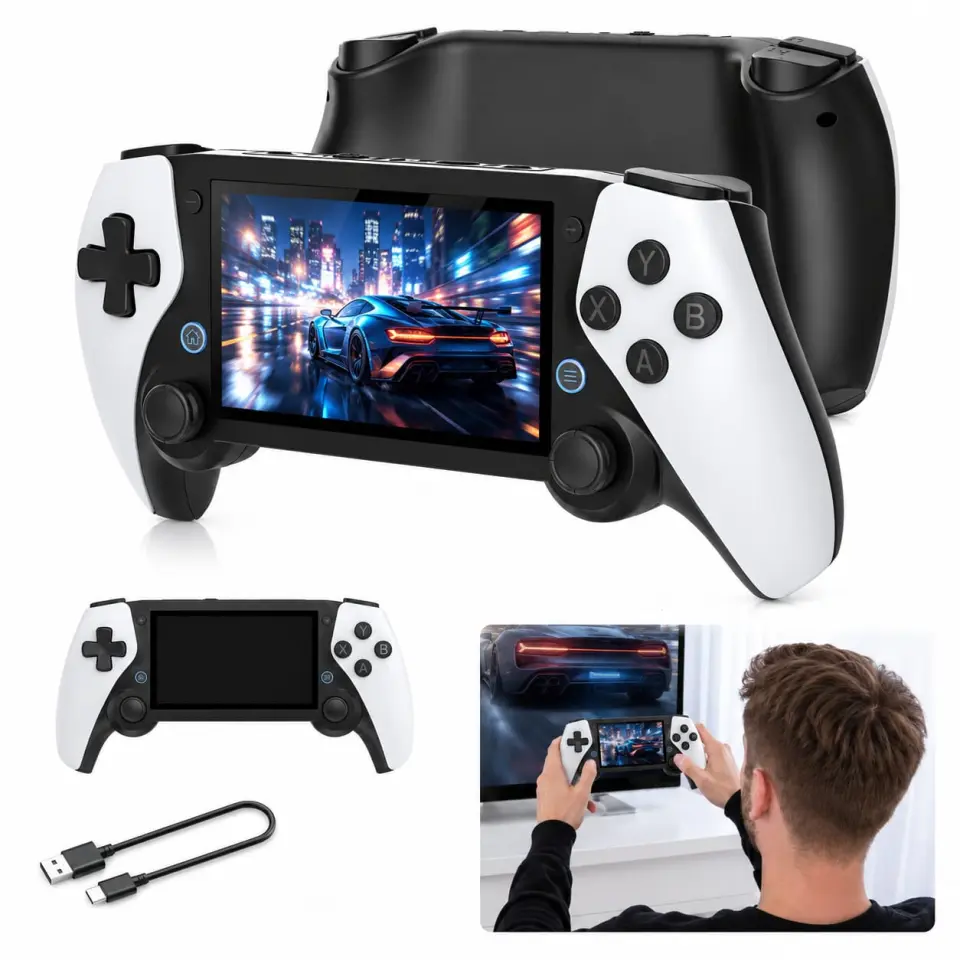 SF3500 Plus 5-Inch Handheld Game Console with Dual Controllers - image 3