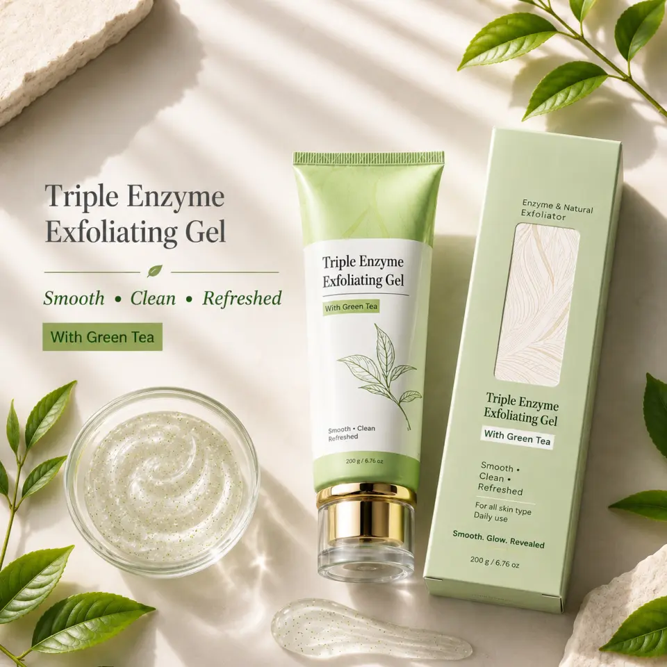 Triple Enzyme Exfoliating Gel with Green Tea – 100g - image 2