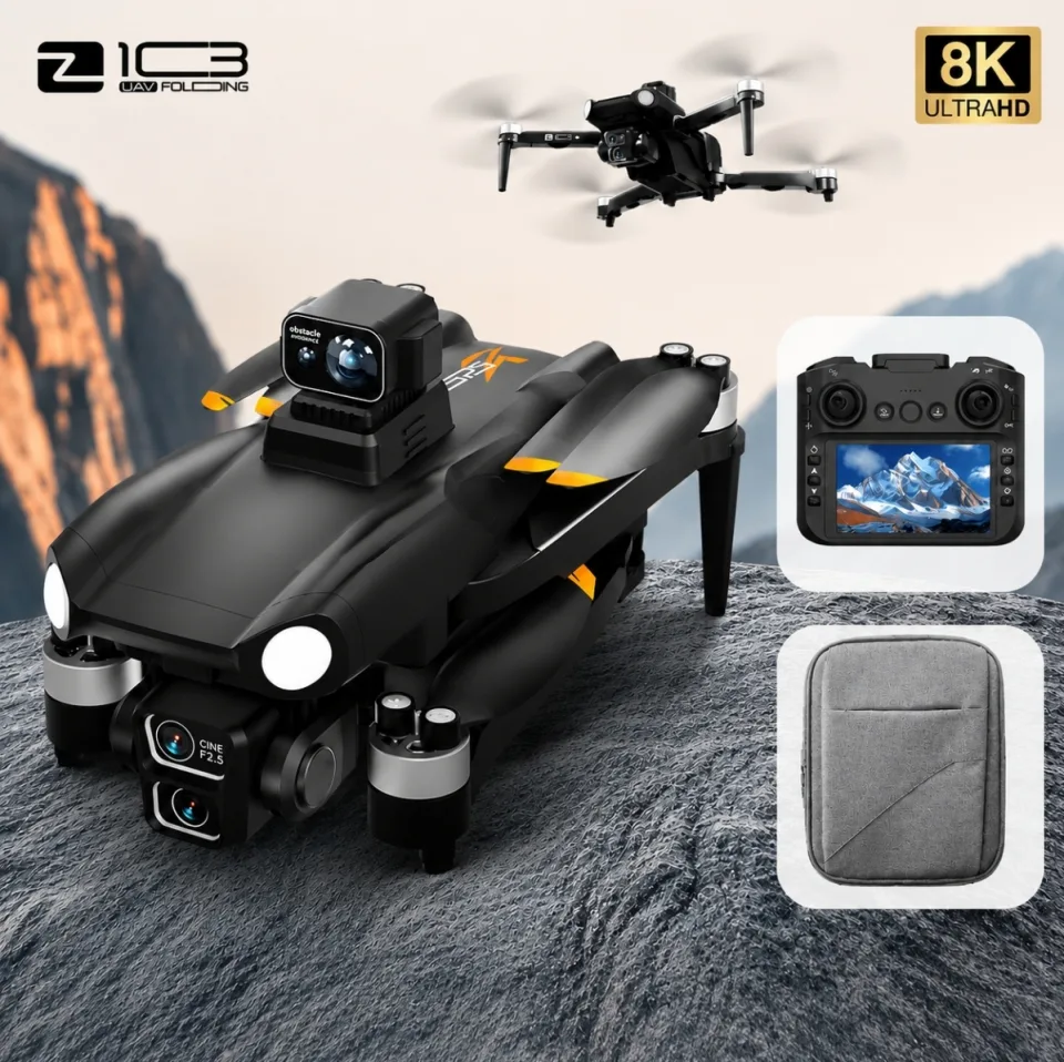 Z103 8K Foldable GPS Smart Drone Complete Kit with Screen Controller & Obstacle Avoidance