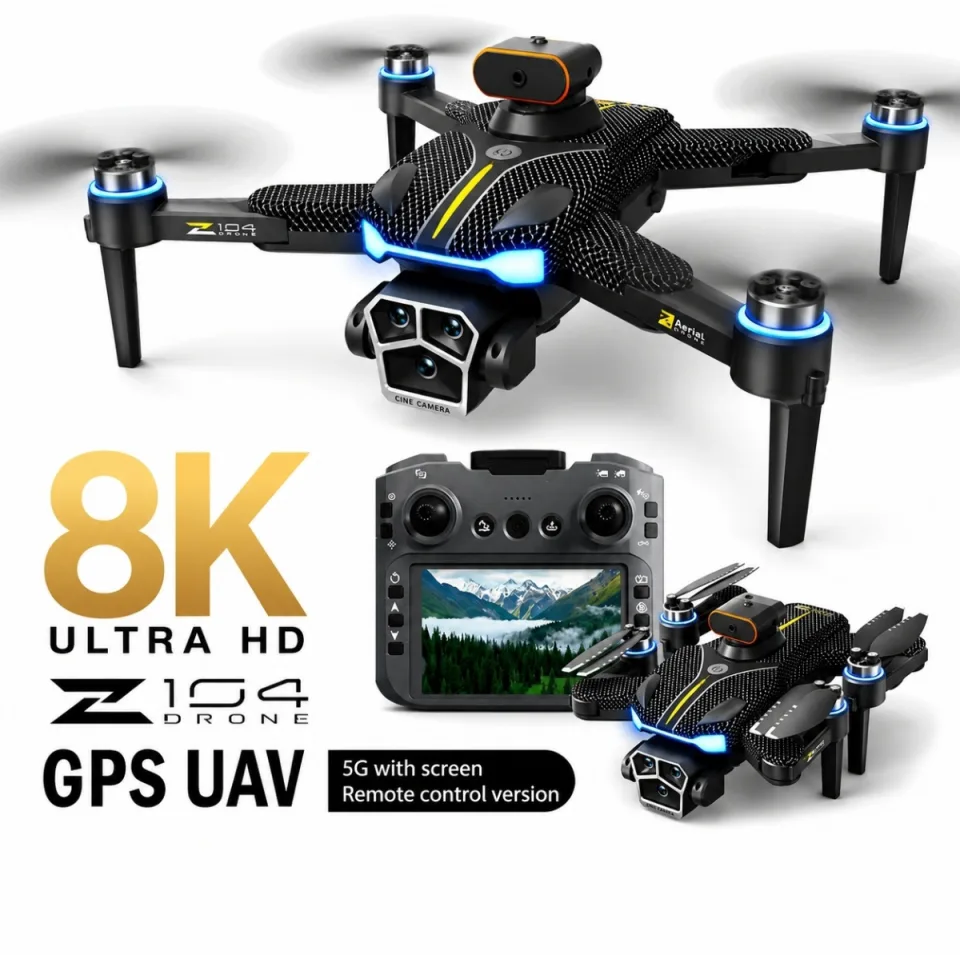 Z104 8K GPS Smart Drone with Dual Camera, Optical Flow Hover & Obstacle Avoidance - image 4