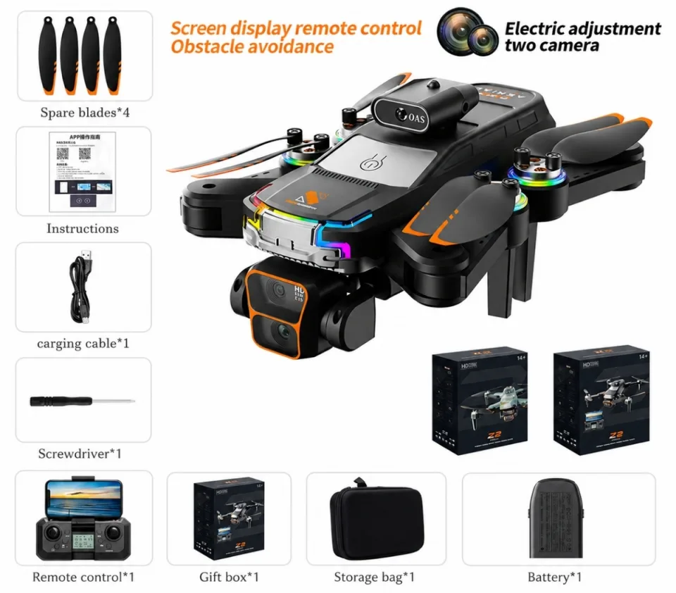 Z2 Pro Brushless HD Dual Camera Drone with Optical Flow Positioning - image 4